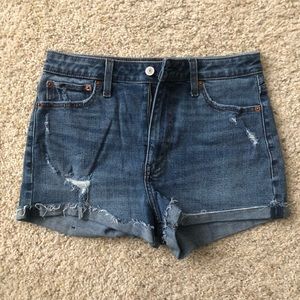 A&F High Rise Denim Short